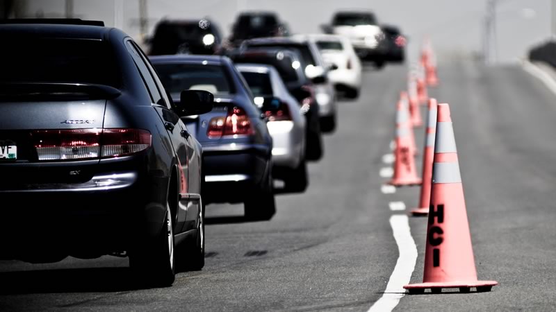 Traffic and cones detail image