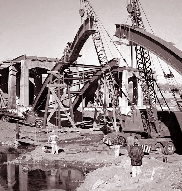 Bridge Construction (sepia) detail image