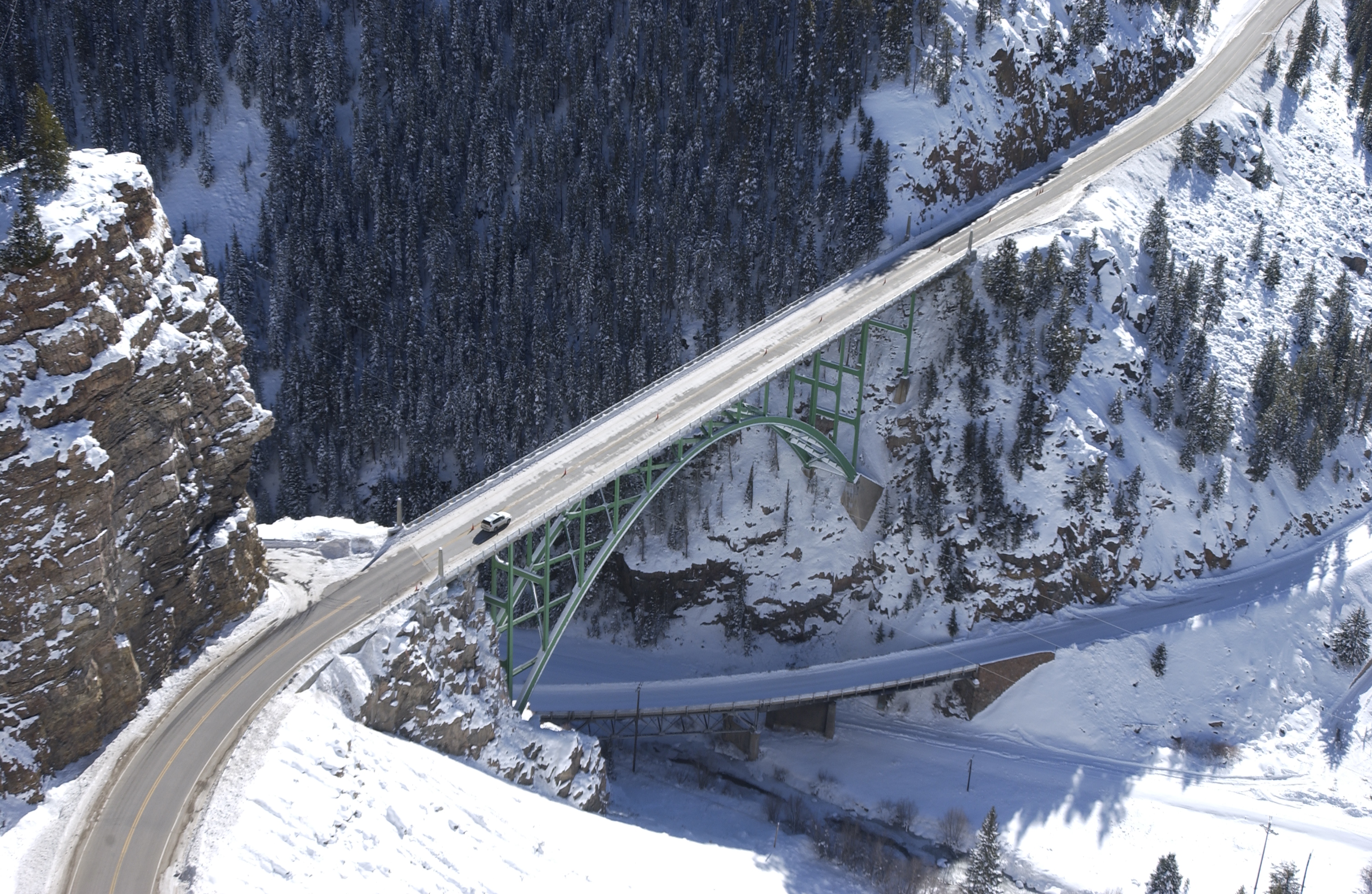 Red Cliff Bridge (winter) detail image