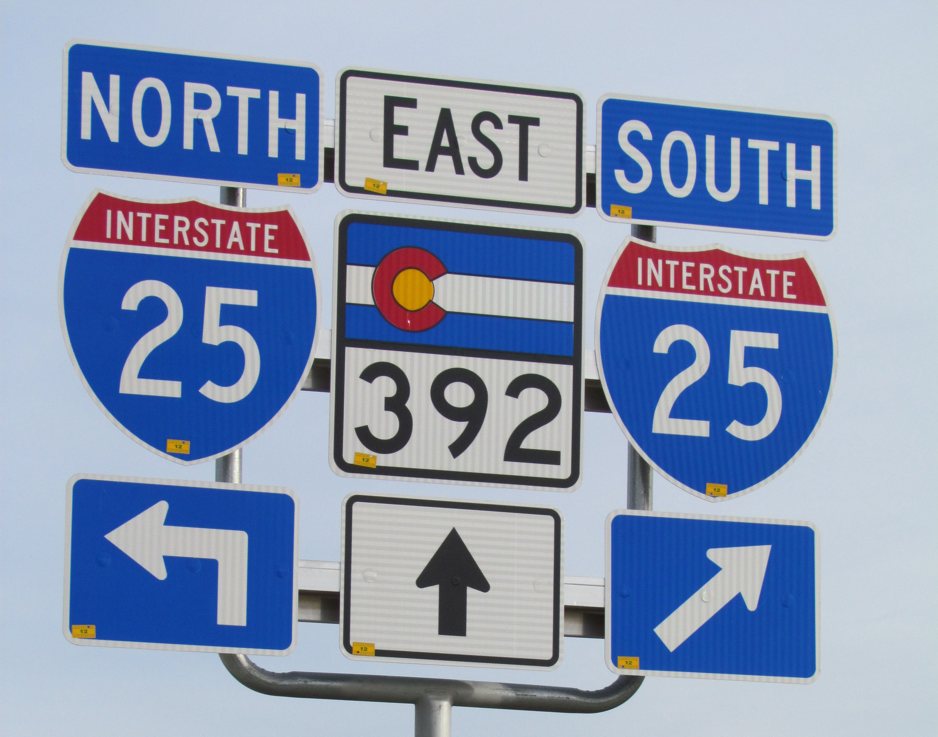 I-25 and State Highway 392 Sign detail image