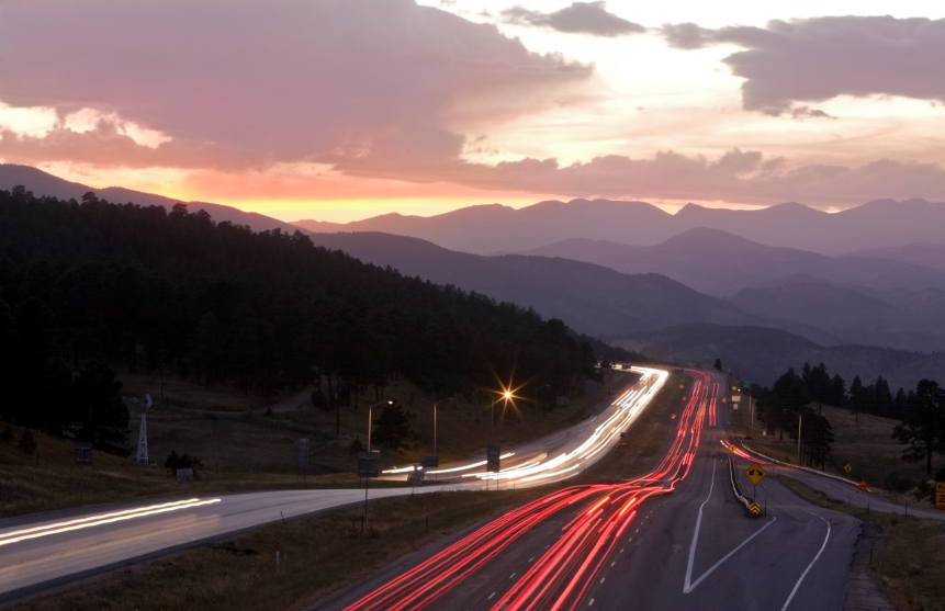 I70 West at Night detail image