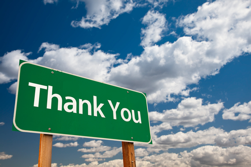 Thank You Sign detail image