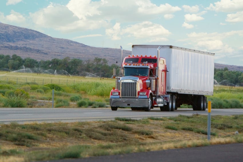 Truck on Highway Truck on Highway
