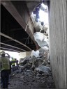 Damage to the elevated portion of I-70 in Glenwood Canyon due to the rockfall. thumbnail image