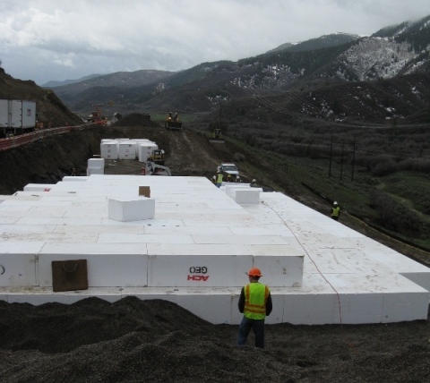 SH-13 Geofoam Installation detail image