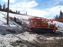 Drilling horizontal drains for landslide mitigation along US-40. thumbnail image