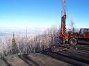 Drilling at a landslide along SH-65. thumbnail image