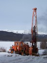 Drilling for a bridge replacement near Leadville on US-24. thumbnail image