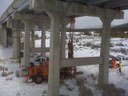 Drilling for bridge foundation under US-24 by Leadville. thumbnail image