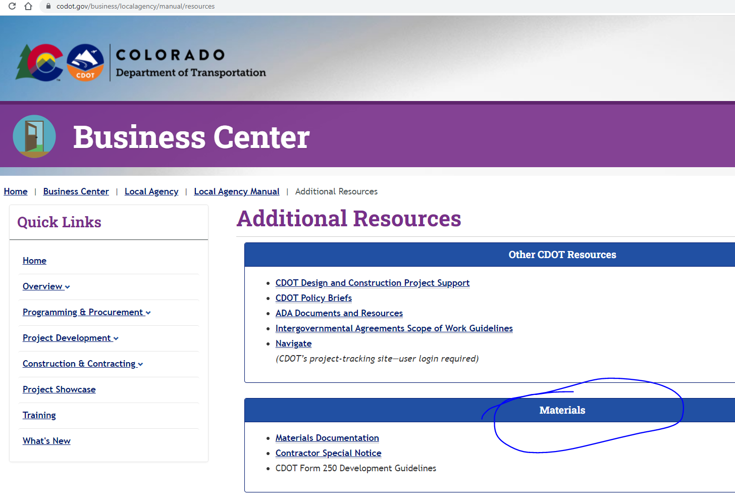 Additional Resources - Materials - LA Project-Materials Documentation ...