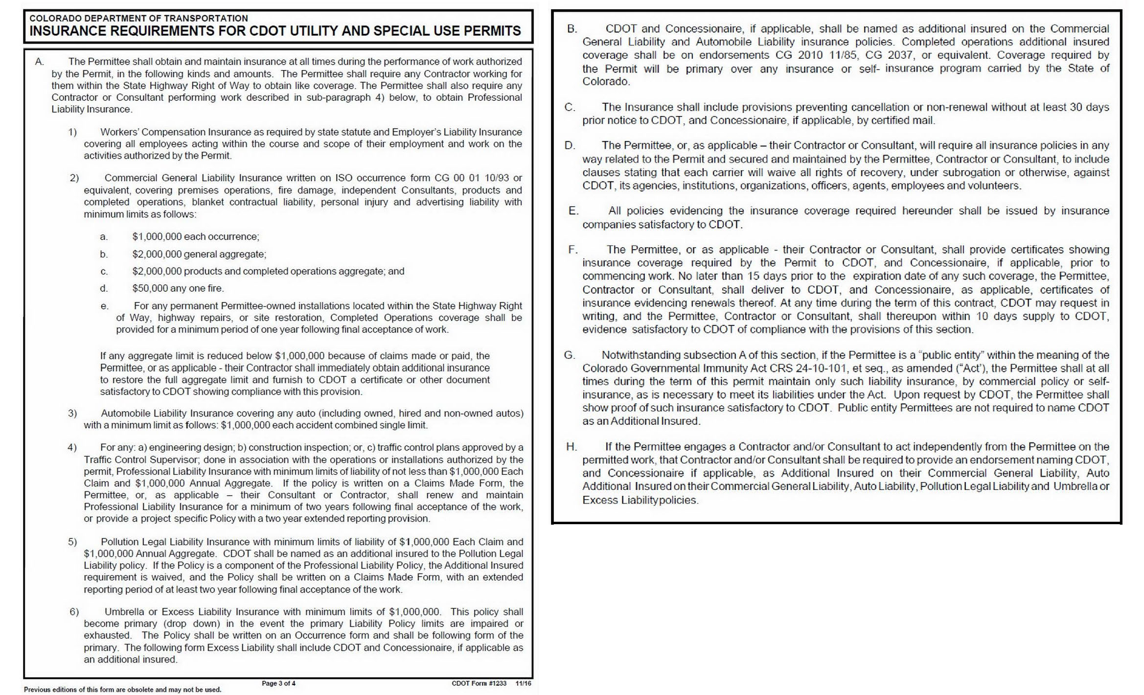 Insurance Requirements - Utility & Special Use permits detail image