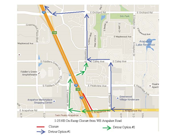 Traffic Detour 1-Arapahoe detail image