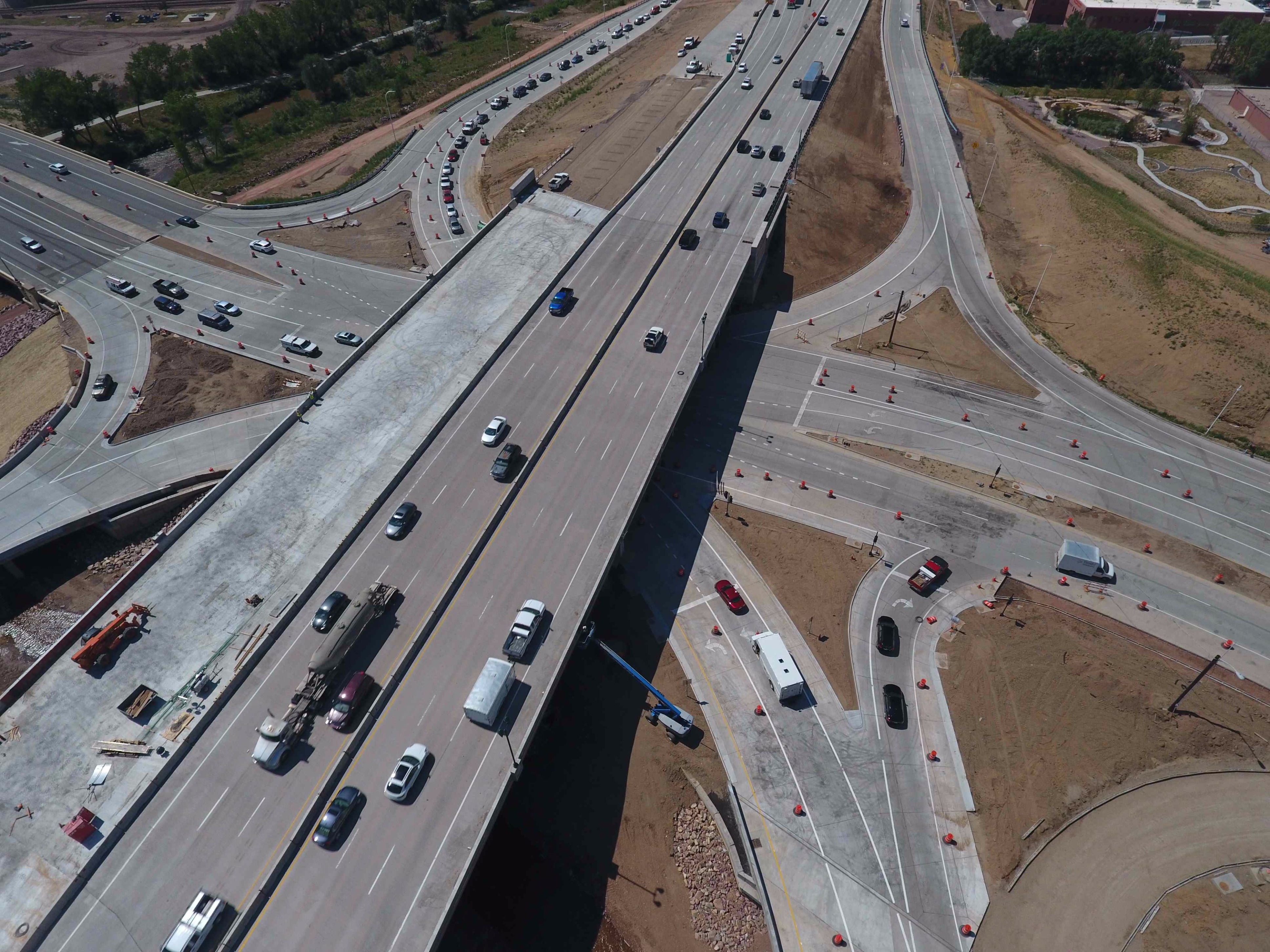 I-25 Bridge Over Cimarron Drone Photo