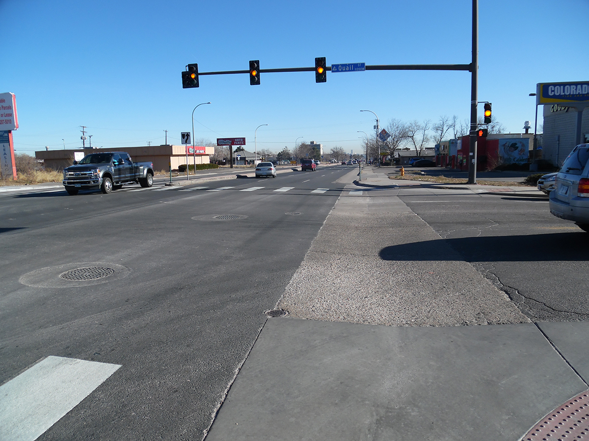 Eastbound Colfax Street