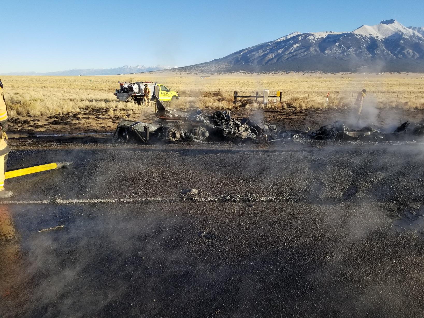 US 160 near Alamosa after crash.jpg US 160 near Alamosa after crash.jpg