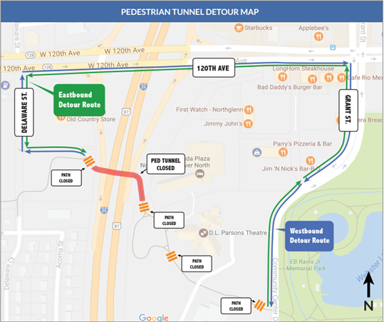 Thornton Pedestrian Tunnel Closure detail image