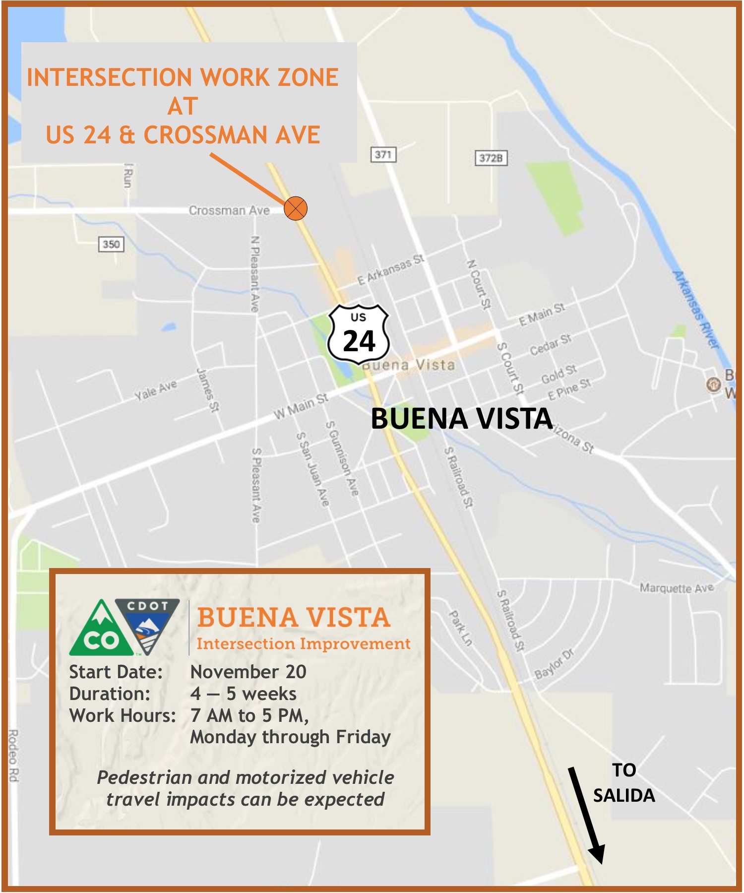 US 24 Crossman Intersection Project_Buena Vista detail image