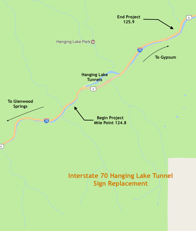 Hanging Lake Tunnel Sign Replacement detail image