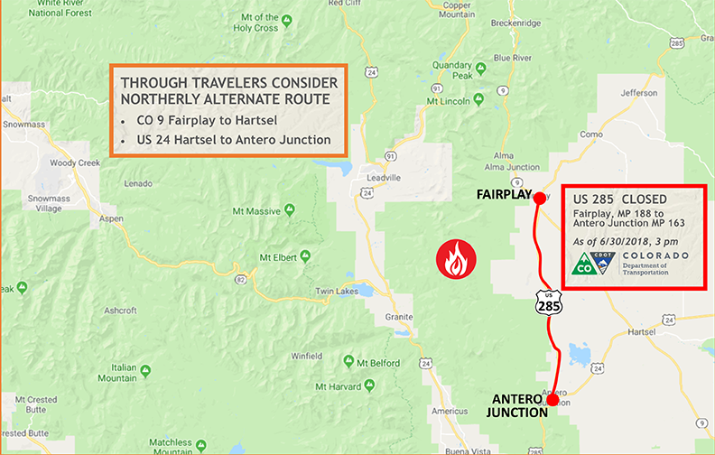 Weston Pass Fire 285 Closure 6_30.png detail image