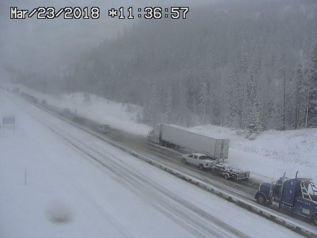 Travelers on I-70 near Vail and Copper Mountain