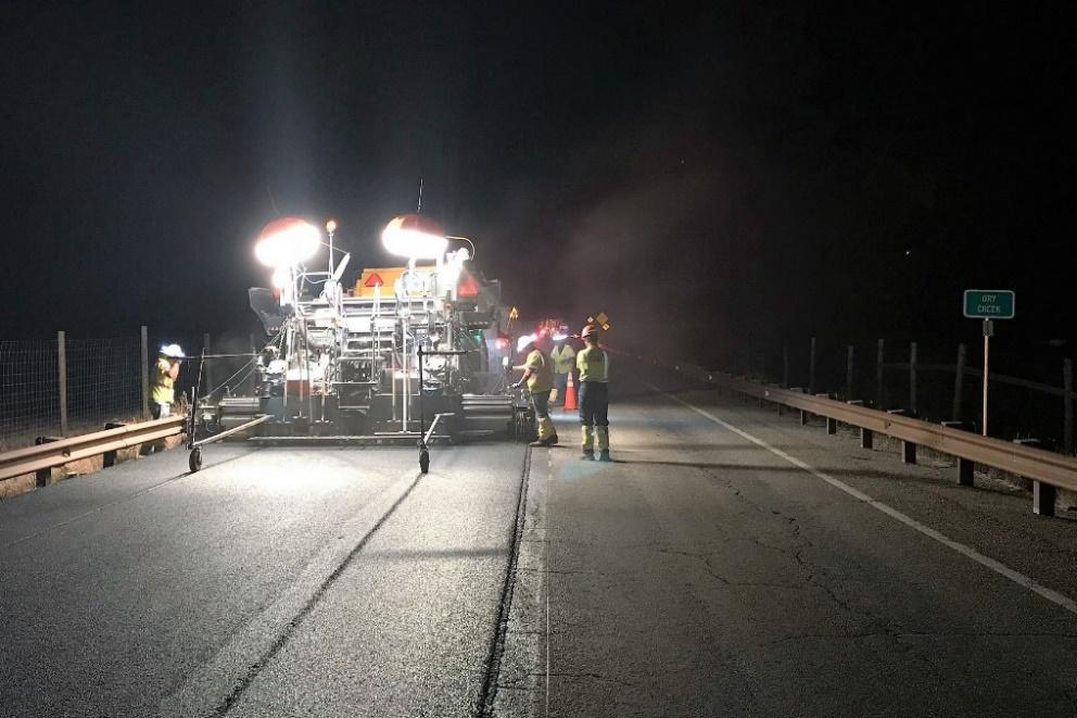 US 160 night construction.jpg detail image