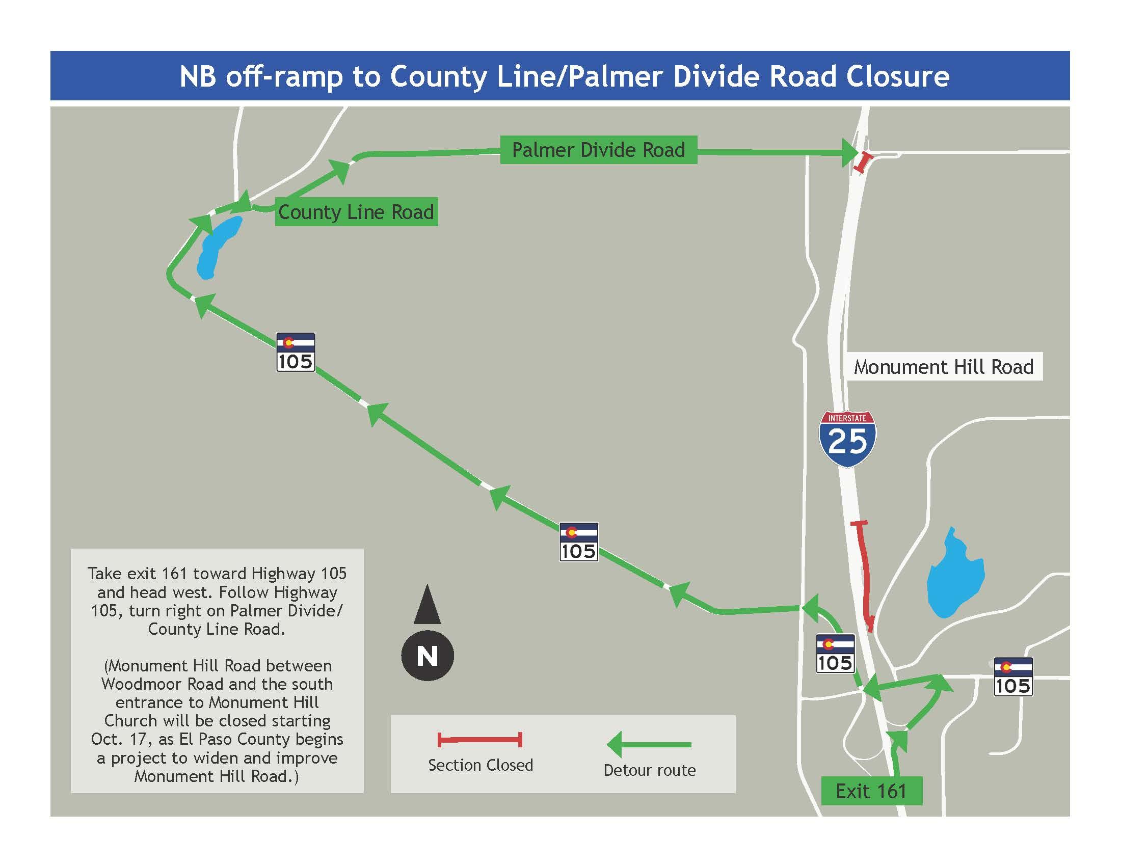 Northbound Off-Ramp to County Line Road Closed detail image