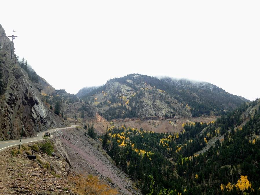 Snow Delays Cliff Work on US 550 Red Mountain Pass