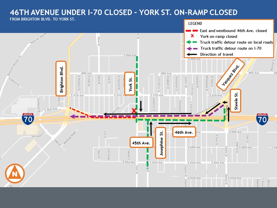 York on-ramp closure