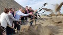 Gov. John Hickenlooper broke ground on the I-25 North Express Lanes project Monday. He was joined with Sen. Michael Bennet and many local, state and federal officials who helped make this project a reality.  thumbnail image