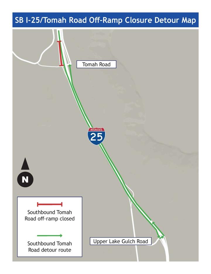 I-25 Tomah Road Off-Ramp Closure Detour Map.jpg detail image