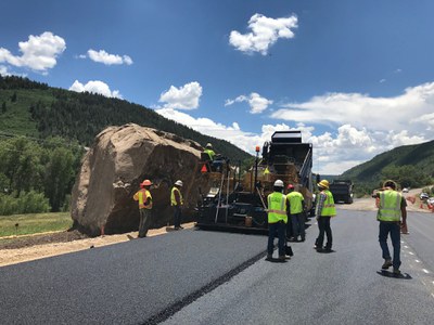 CO 145 was not re-routed nor re-aligned. The highway maintained its original alignment.