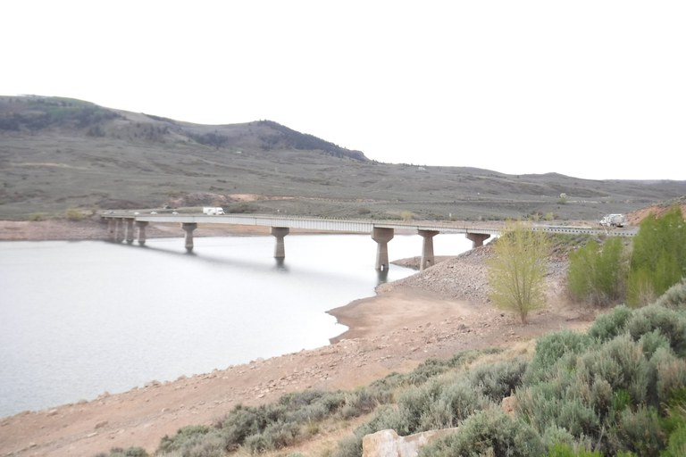 Blue Mesa Reservoir bridge north view