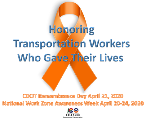 CDOT Remembrance Day 2020 graphic - Honoring Transportation Workers who Gave Their Lives detail image