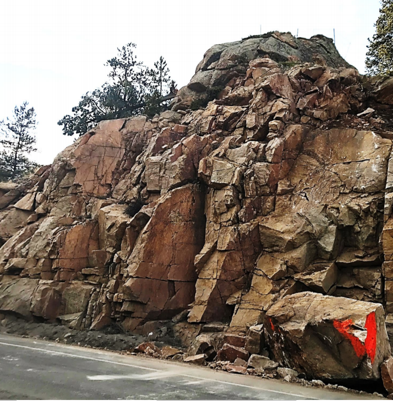 Rock scaling on US 285 detail image