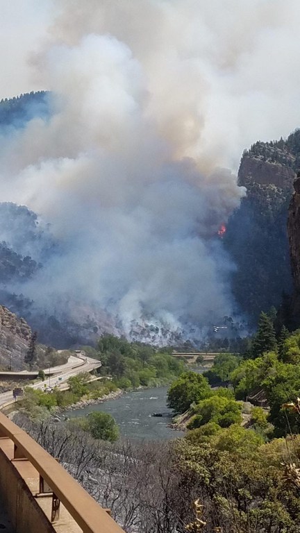 Grizzly Creek Fire smoke