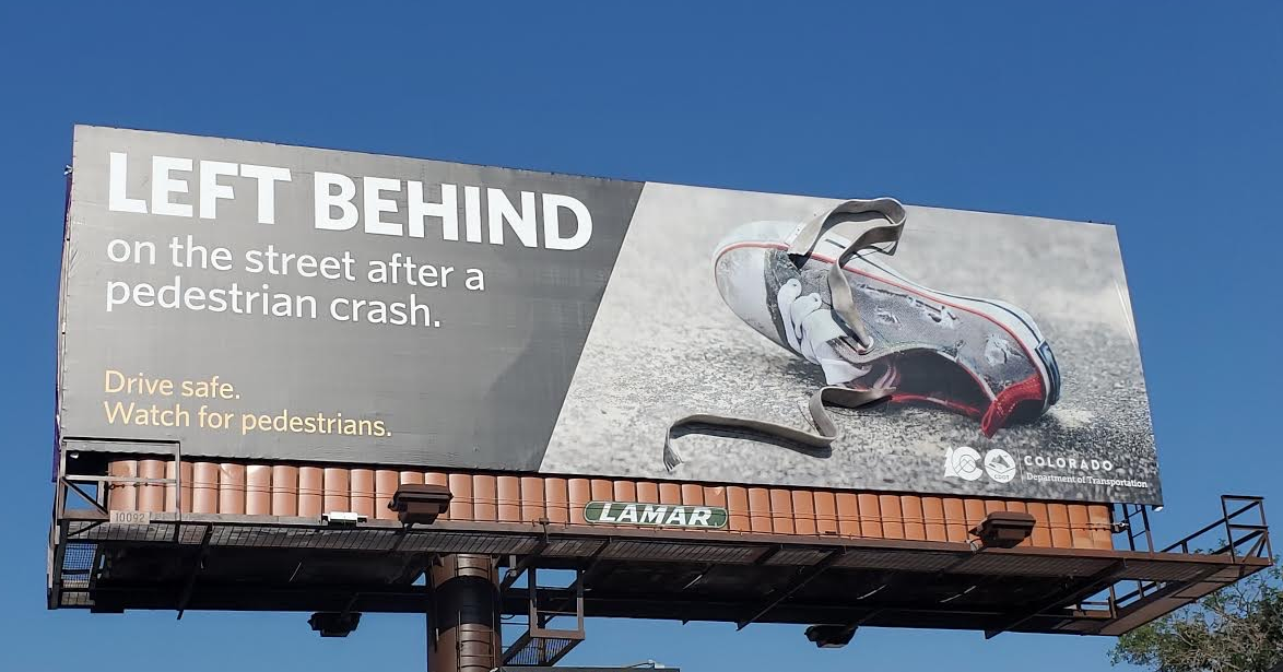 Left Behind on the street after a pedestrian crash billboard detail image