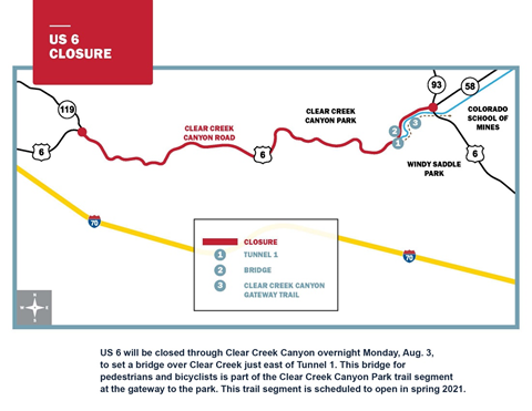 US 6 Clear Creek Canyon Map US 6 Clear Creek Canyon Map