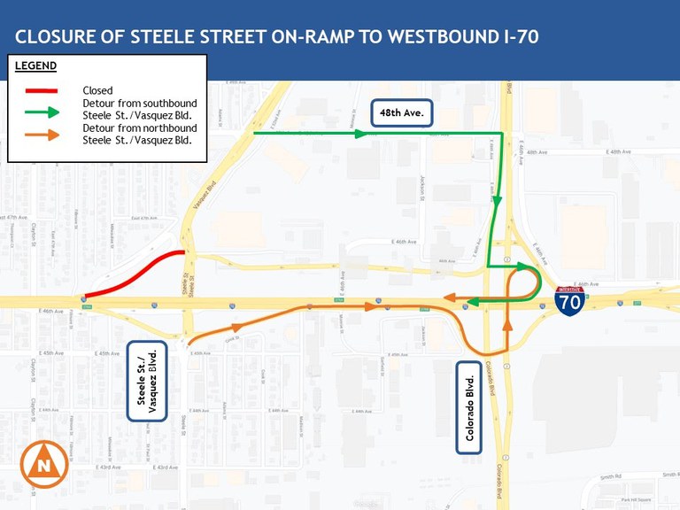 I-70-steele-detour map