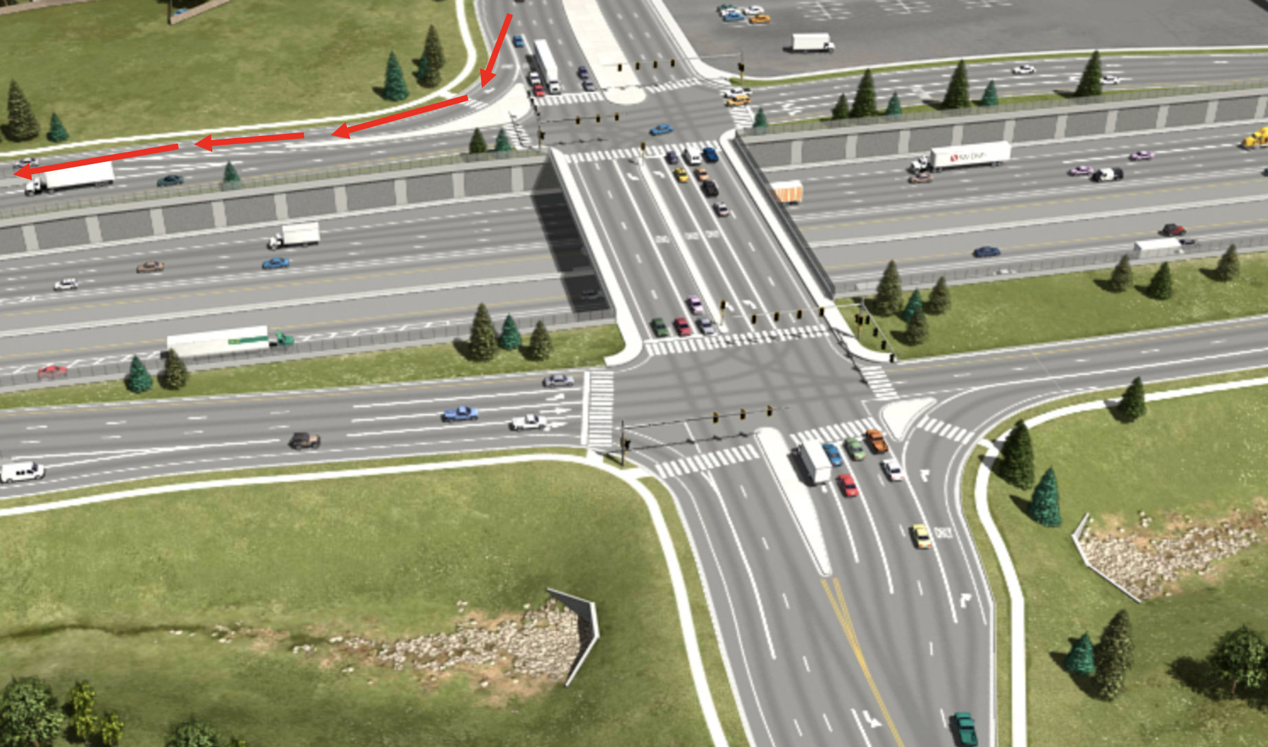 I-70 st Steele looking north project graphic detail image