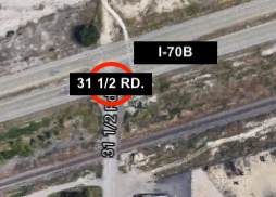 I-70B at 31.5 Road map detail image