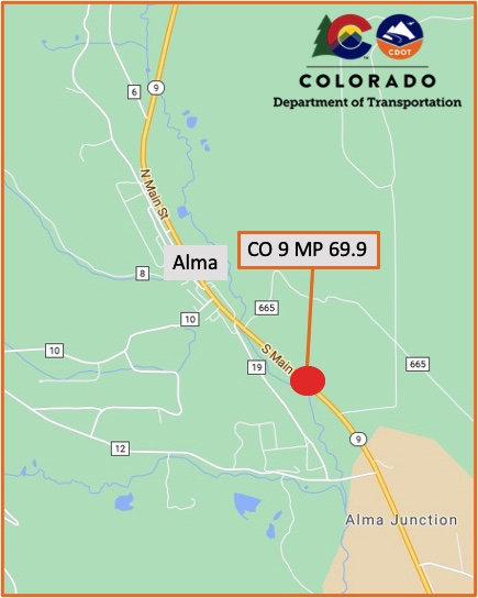 CO 9 at Mile Point 69.9 near Alma project map detail image