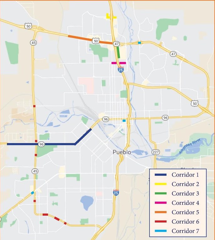 ADA Ramp installation map area in Pueblo