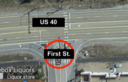 Project map on US 40 at First Street in Fraser detail image