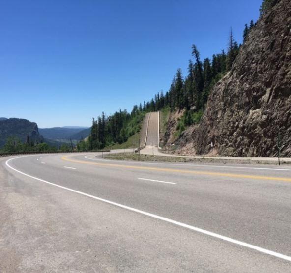 blue sky a and roadway