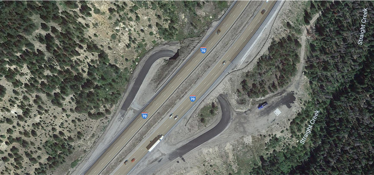I-70 structure earth view