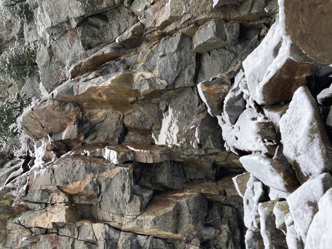 Rockfall path in Boulder Canyon detail image