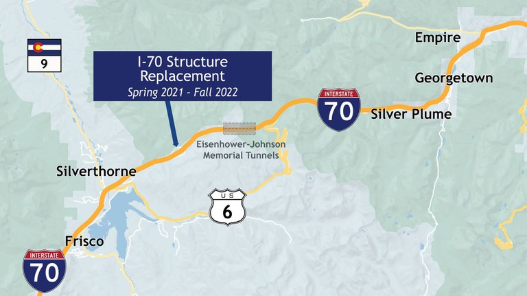 I-70 Structure Project Map