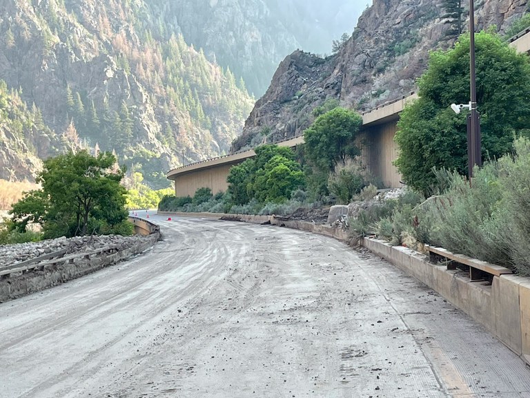 Glenwood Canyon cleared roadway