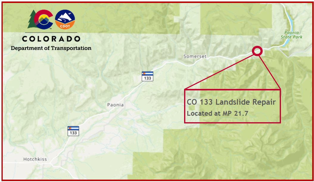 CO 133 Landslide Repair at Mile Point 21.7 near Somerset detail image