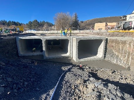 Crews installing drainage along project detail image